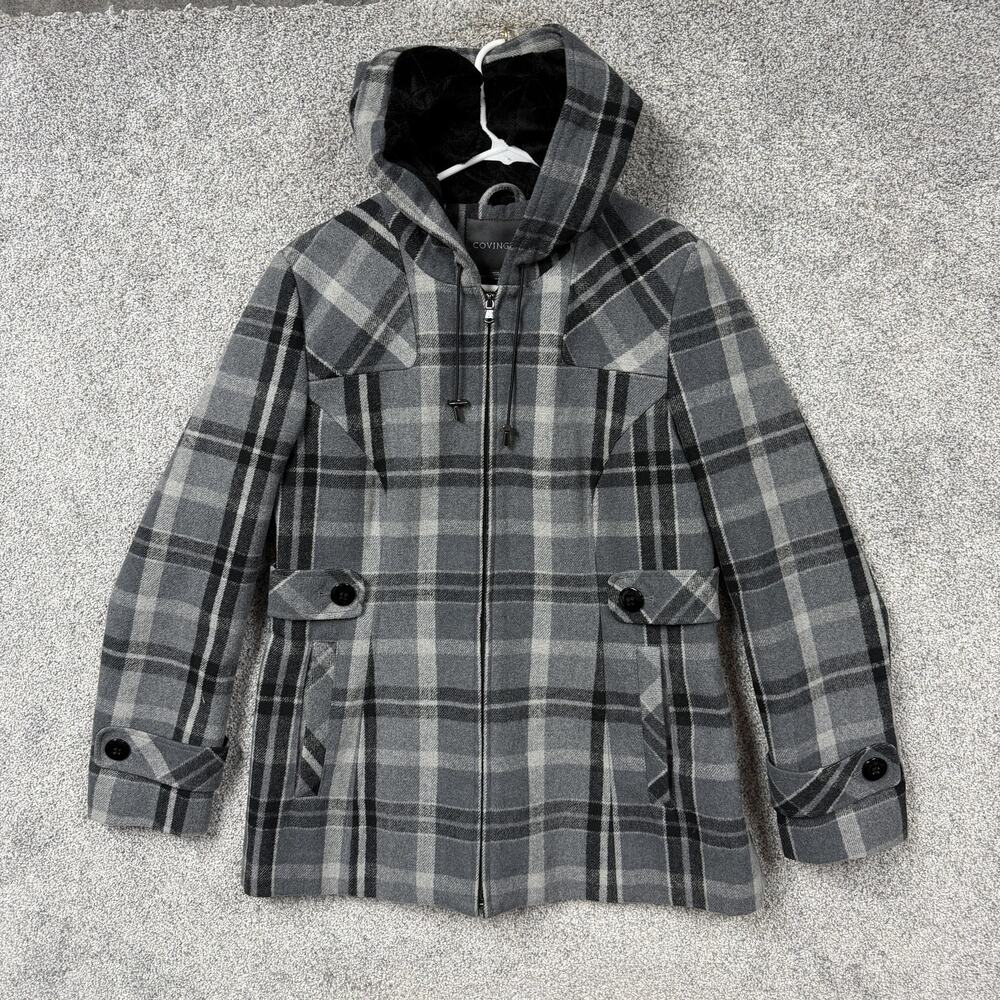 Vintage Y2K Covington Parka Coat Wool Academia Corporate Goth Steampunk Heritage